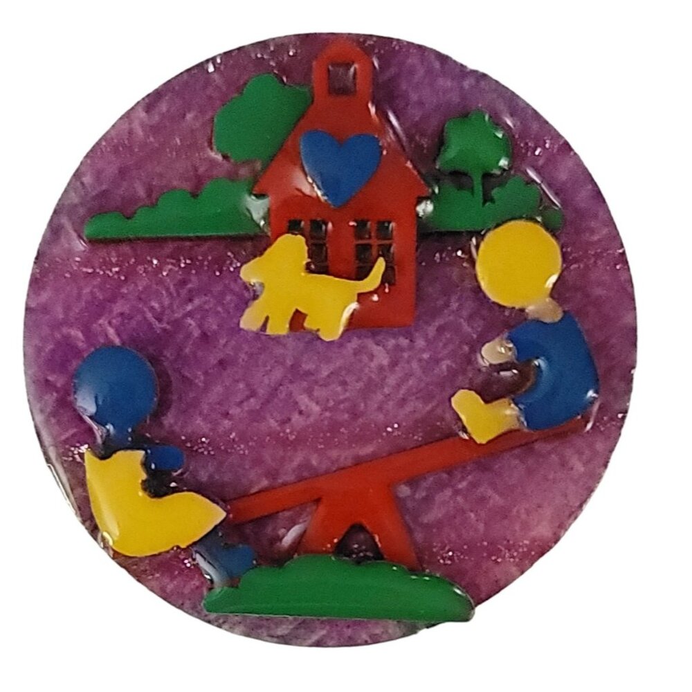 Lucinda Little People See-Saw Box, Dog, School Pin K557